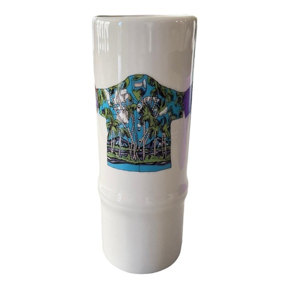 Rare 80s Vintage Tiki Glass Stouffer Wailea Beach Hawaii Ceramic Cocktail Glass - Picture 3 of 6